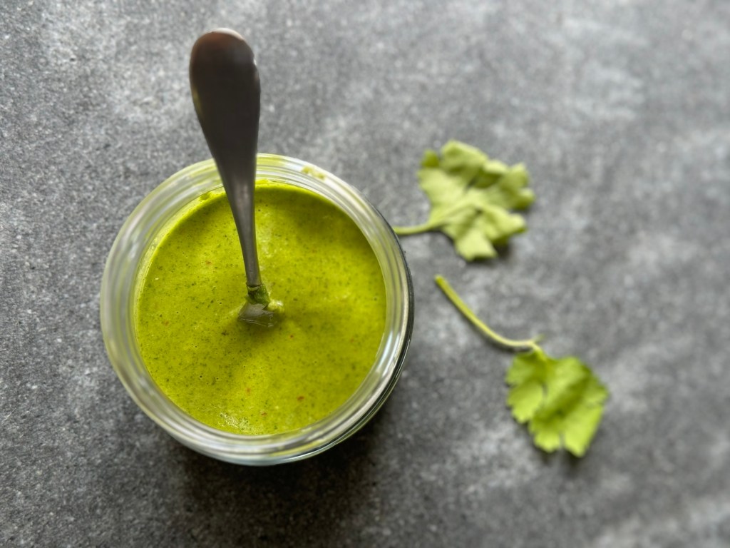 ממרח/רוטב פסטו כוסברה