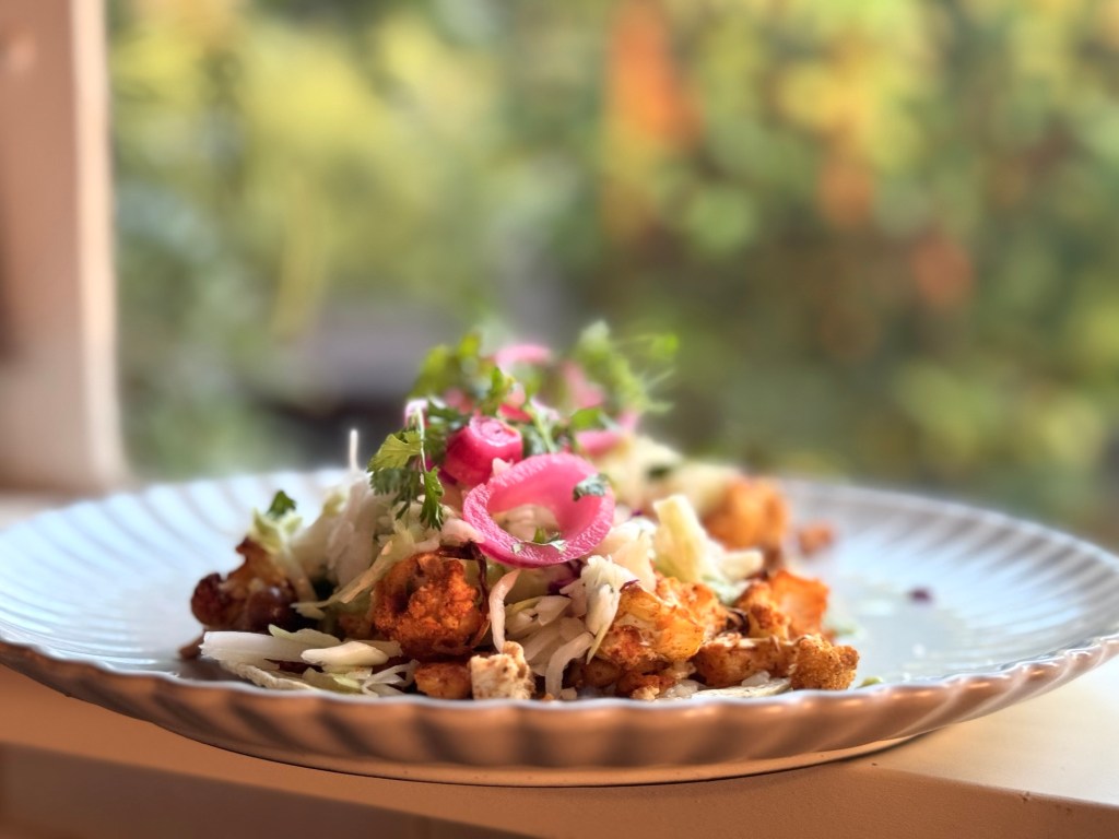 טאקו טופו וכרובית